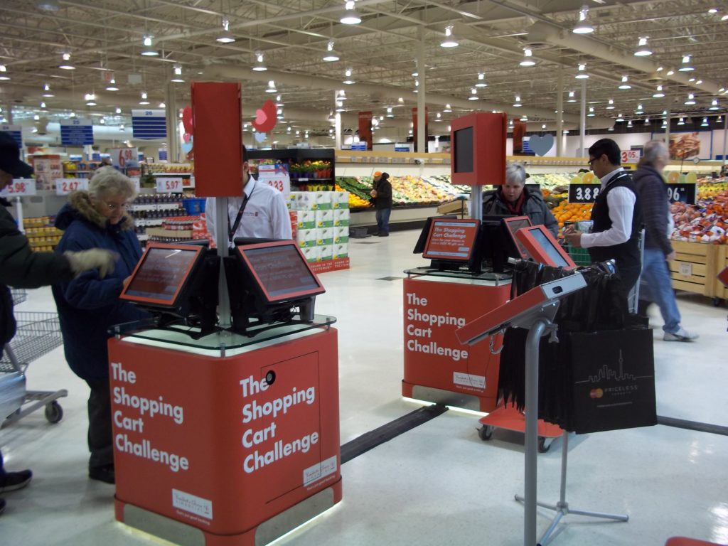 Shopping Cart Challenge grocery store activation