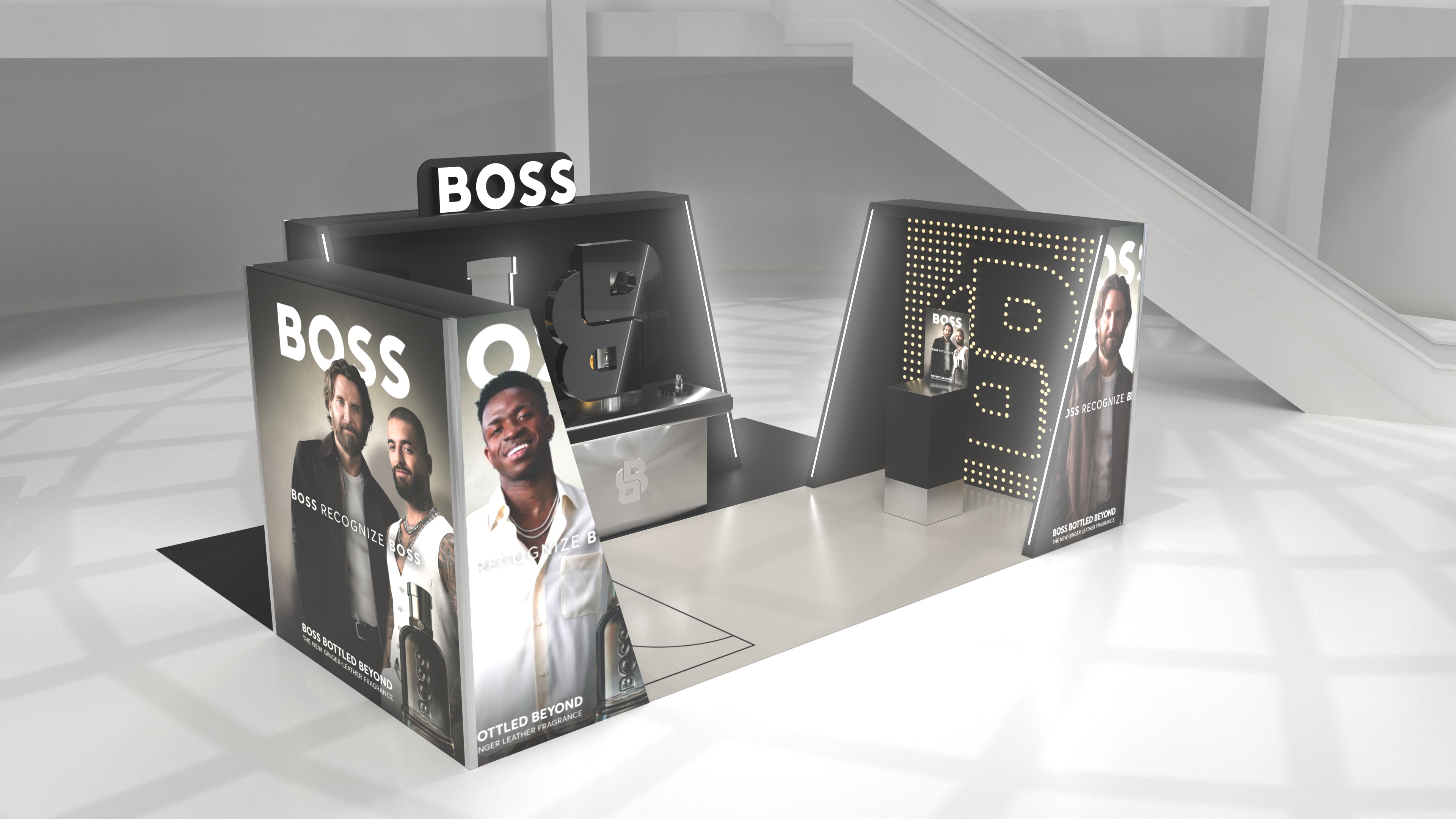 Boss branded retail display concept