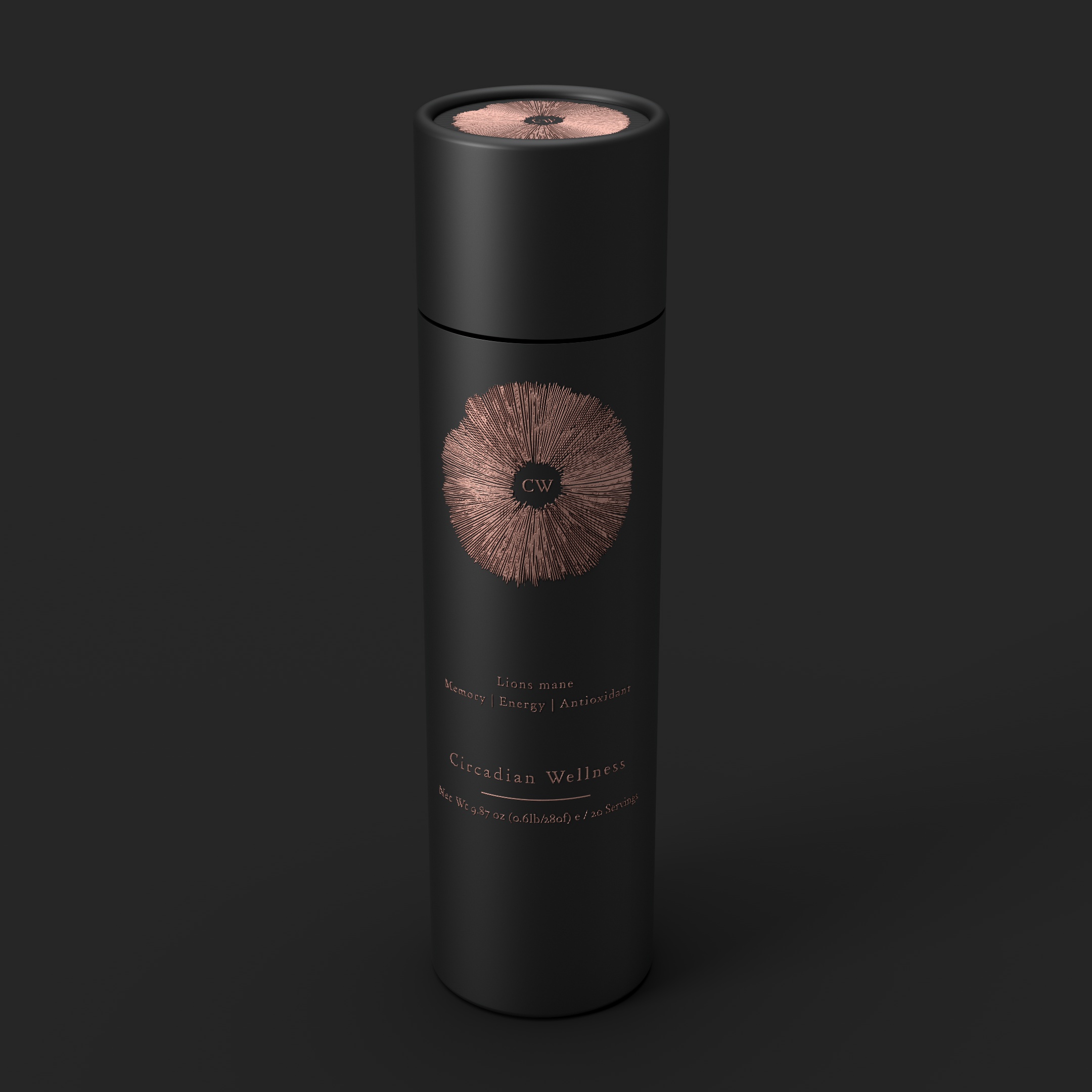 Circadian Wellness product tube rendering
