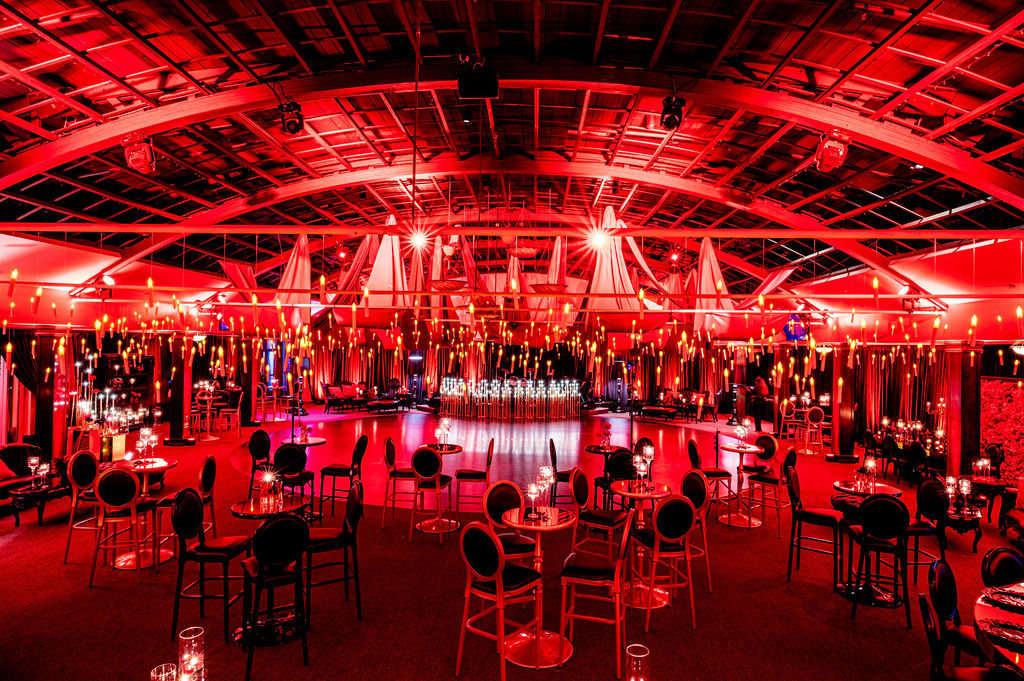 Red gala event environment