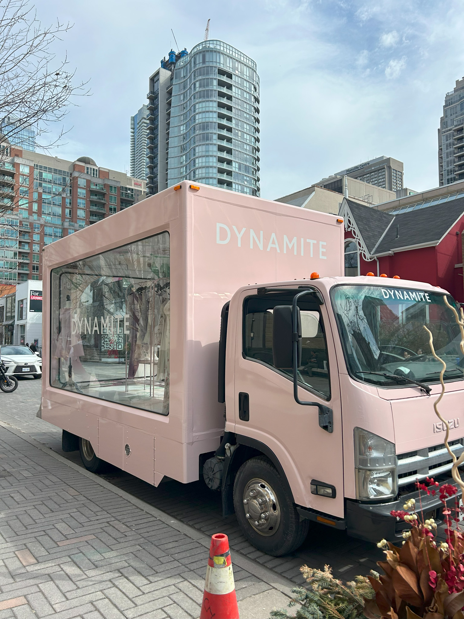 Pink Dynamite mobile retail truck