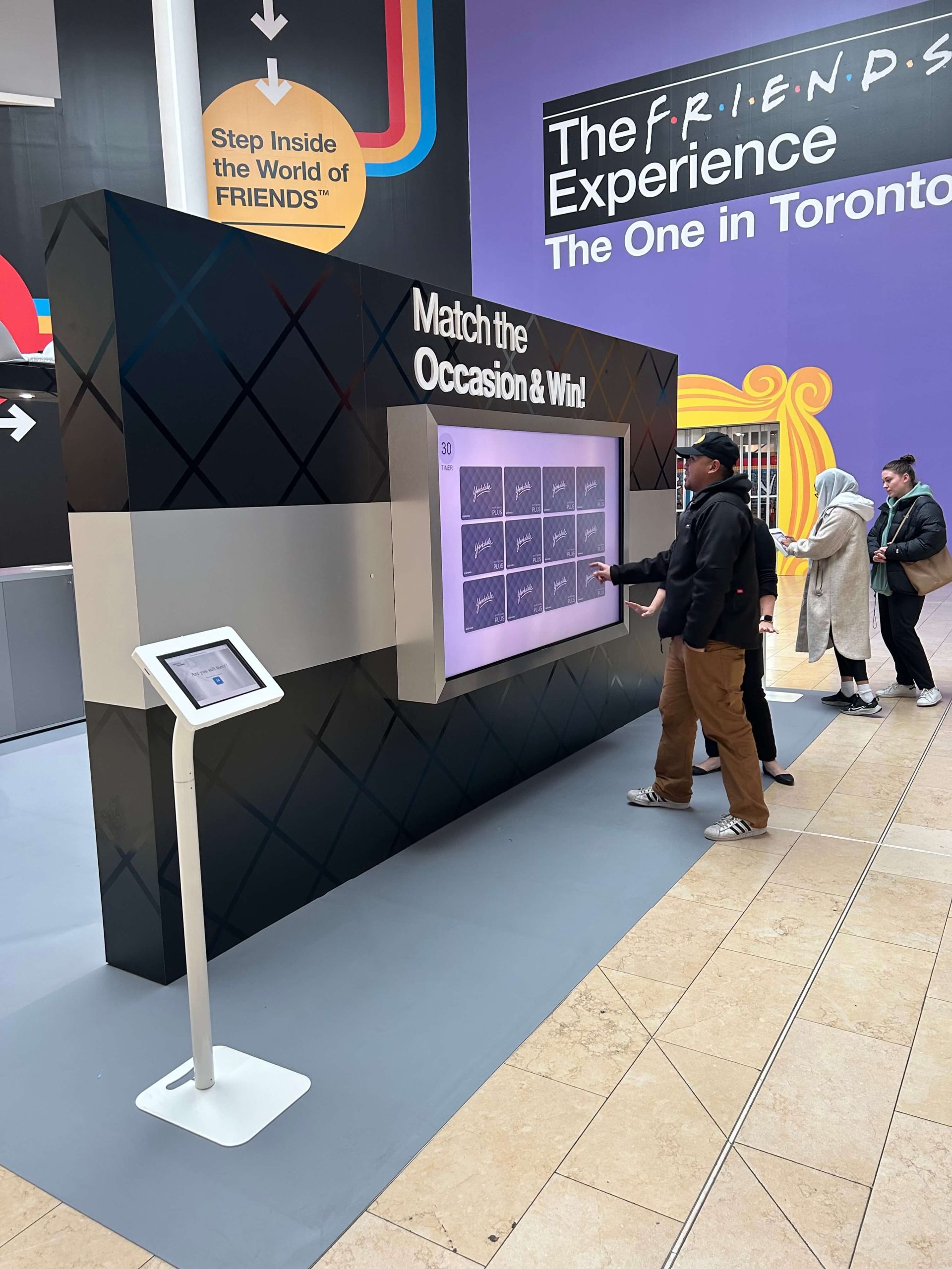 Friends Experience interactive display