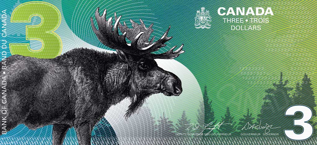 Canadian banknote style illustration
