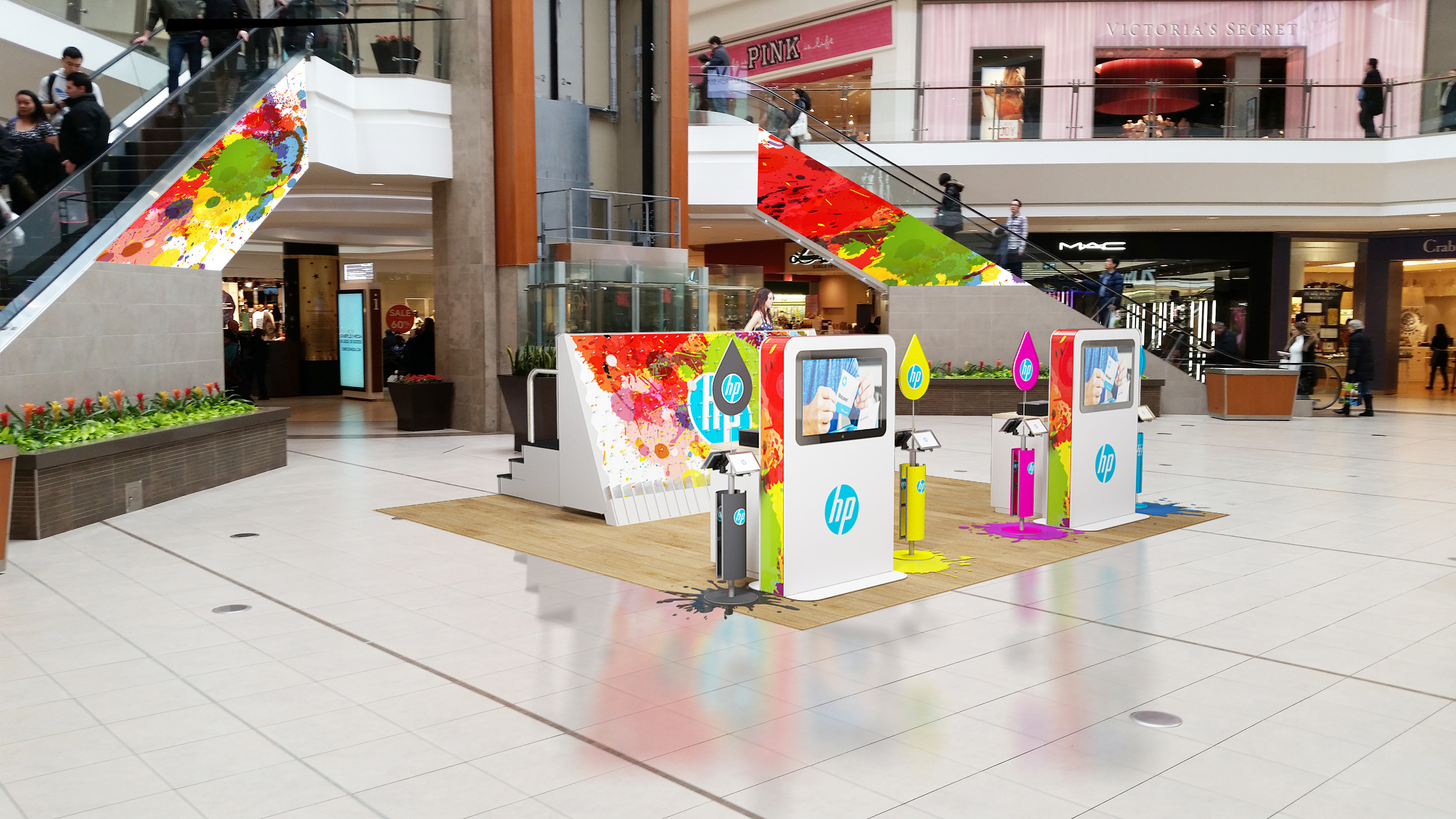 HP interactive shopping centre activation