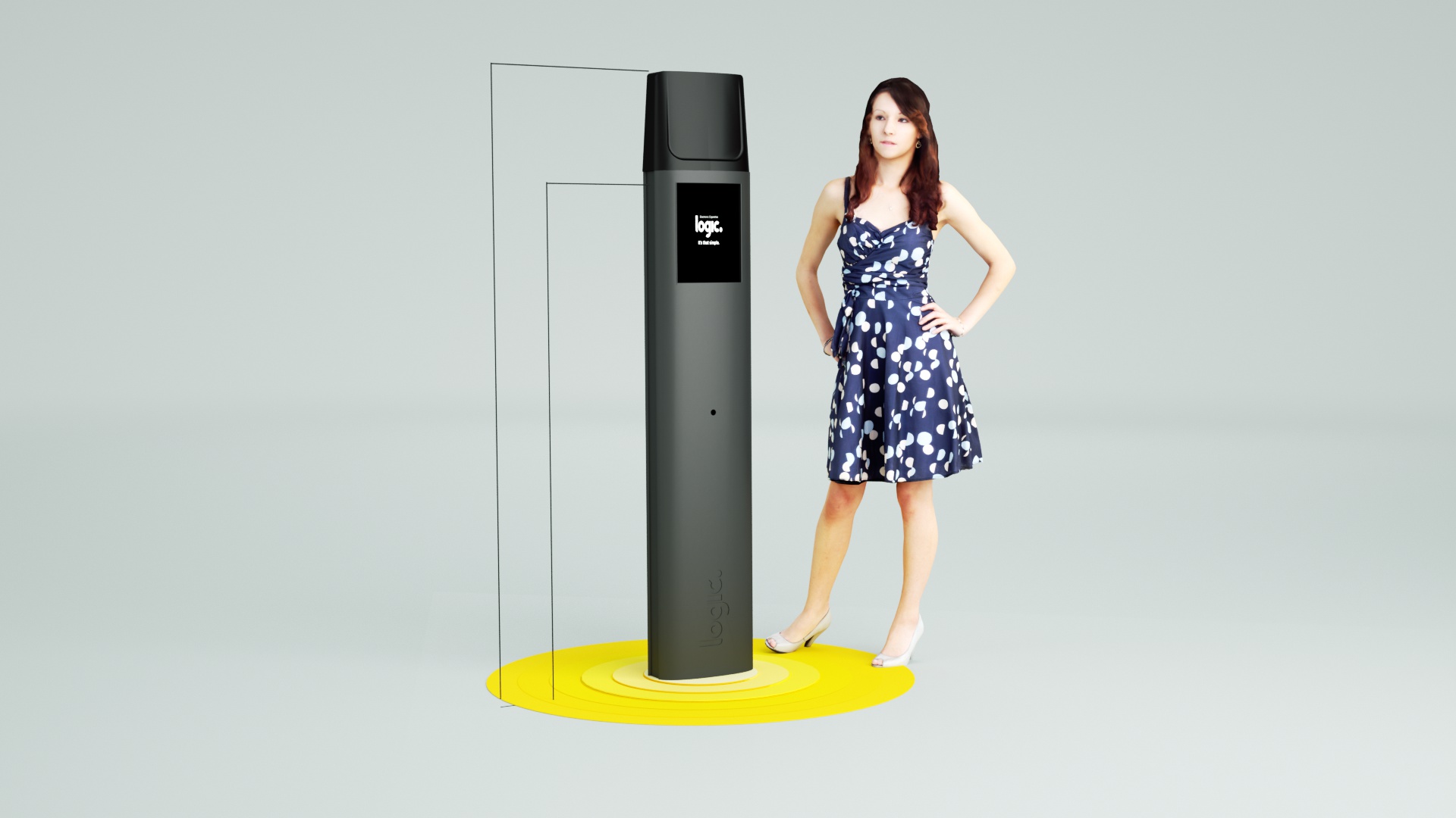 Logic interactive freestanding display concept