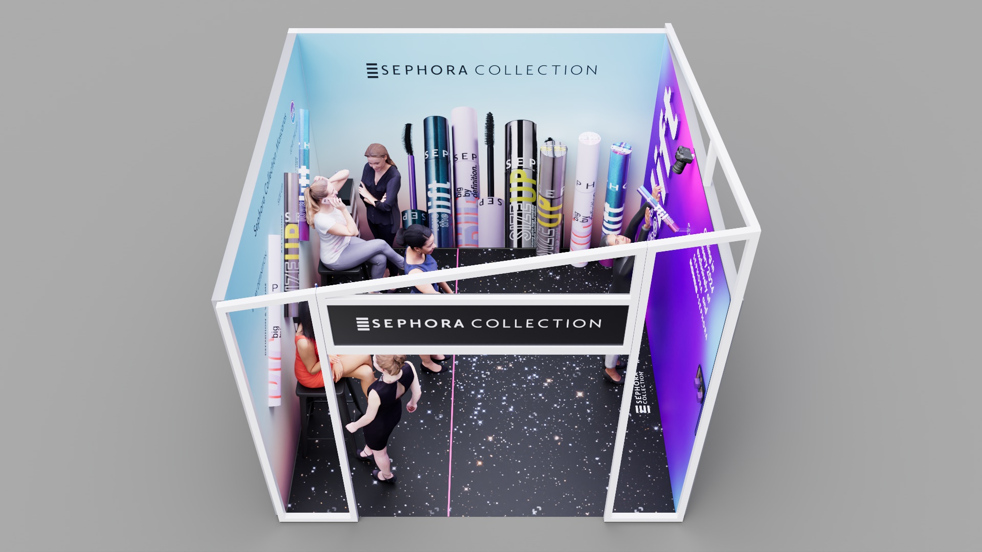 Sephora Collection immersive booth concept