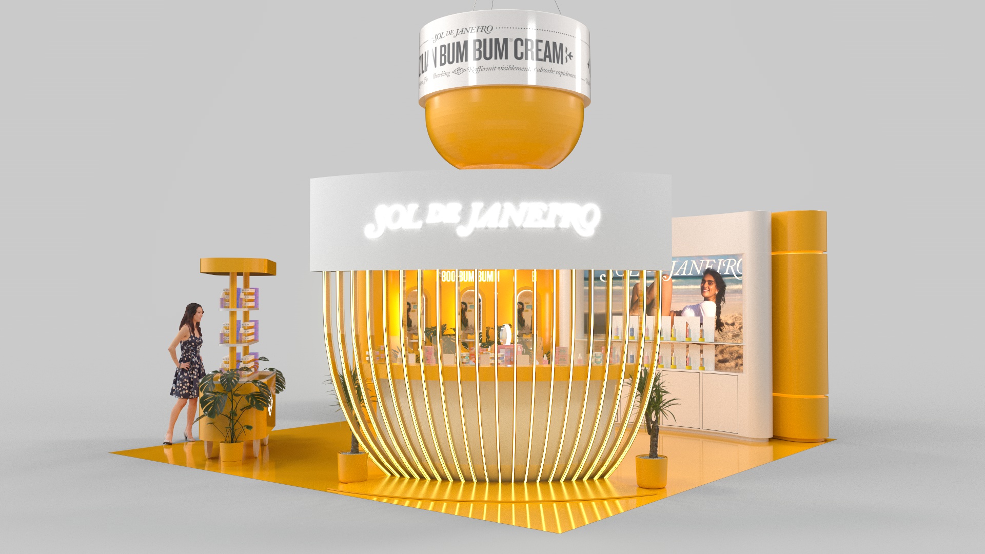 Sol de Janeiro bowl-shaped retail activation concept