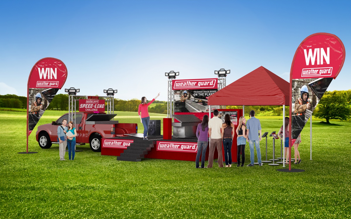 Weather Guard outdoor promotional activation concept