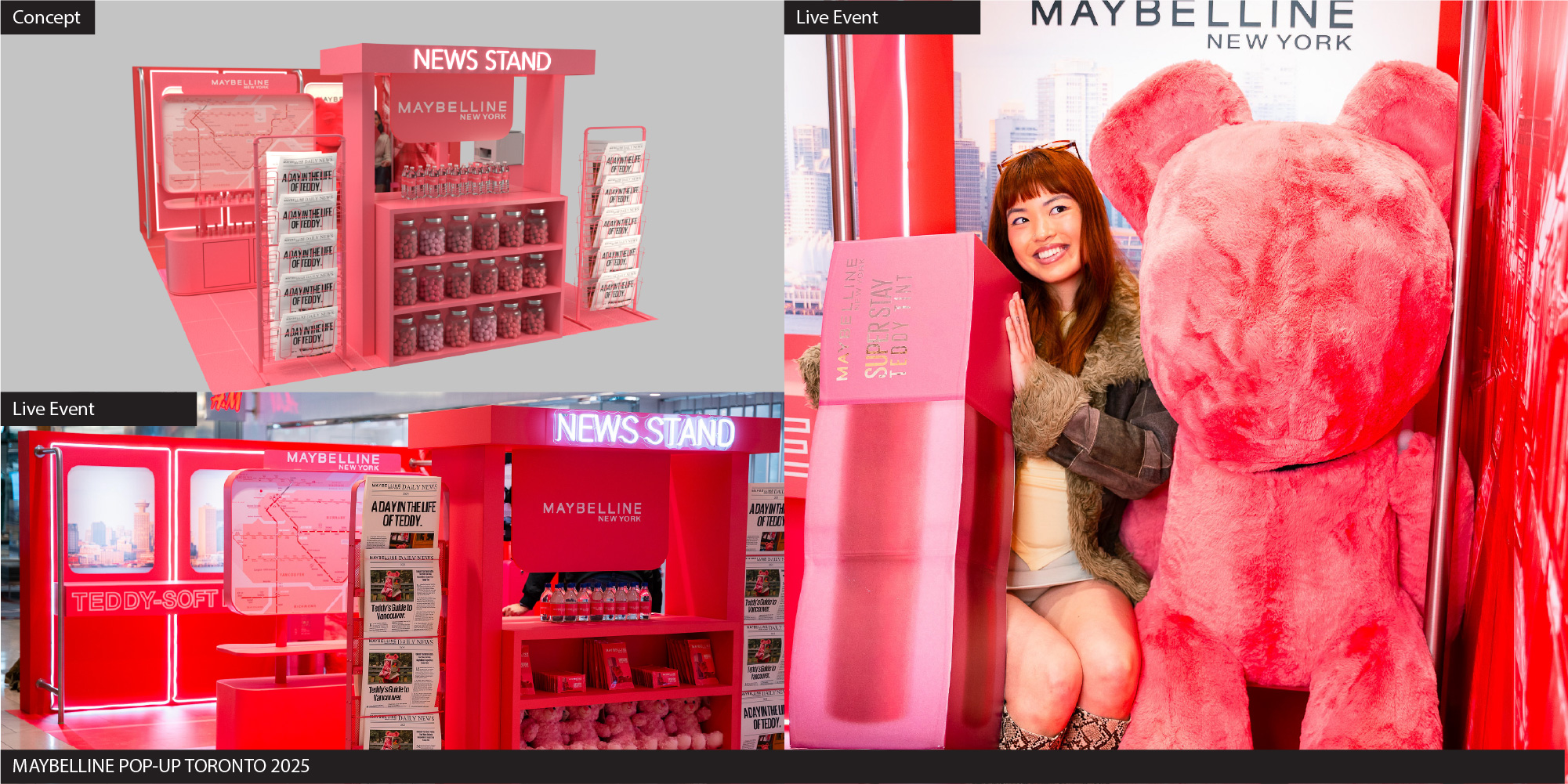 Maybelline pop-up concept and live event