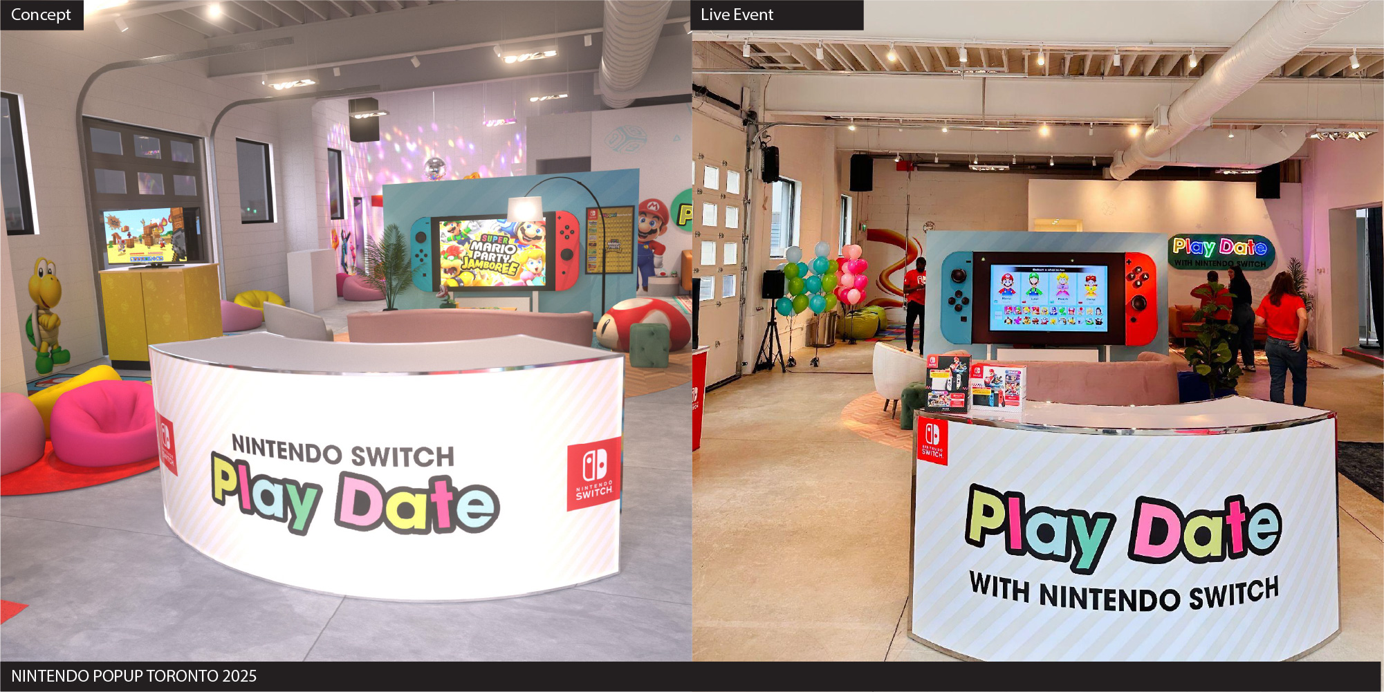 Nintendo Switch Play Date pop-up concept and live event