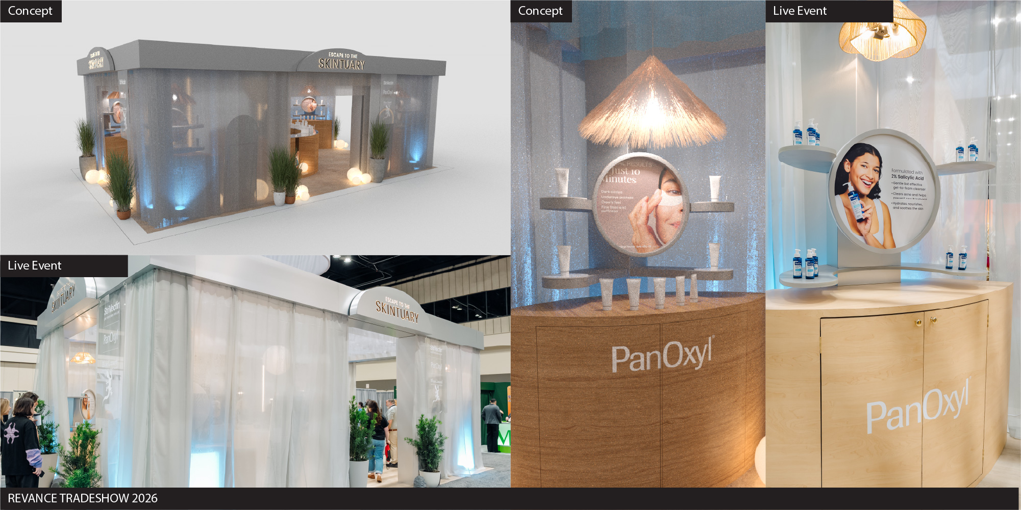 Revance tradeshow concept and live event